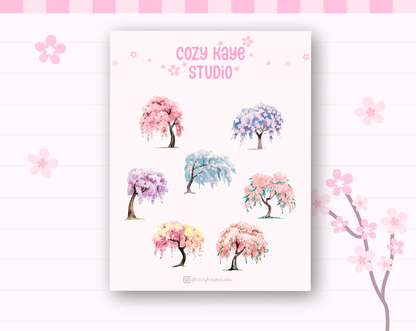Sakura Tree Series Sticker Sheet