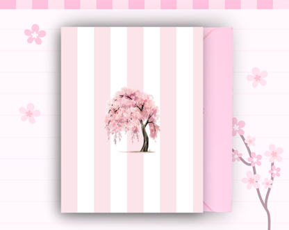 Sakura Blossom Tree Greeting Card
