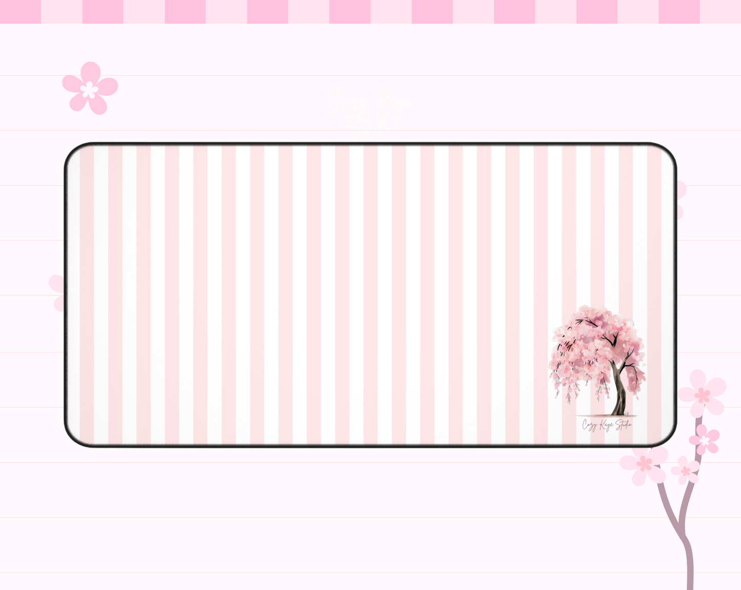 Sakura Tree Desk Mat (Peony)