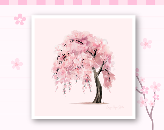 Sakura Tree Art Print