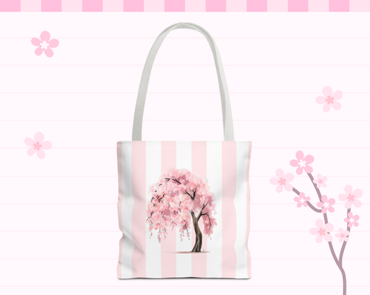 Sakura Tree White Tote Bag