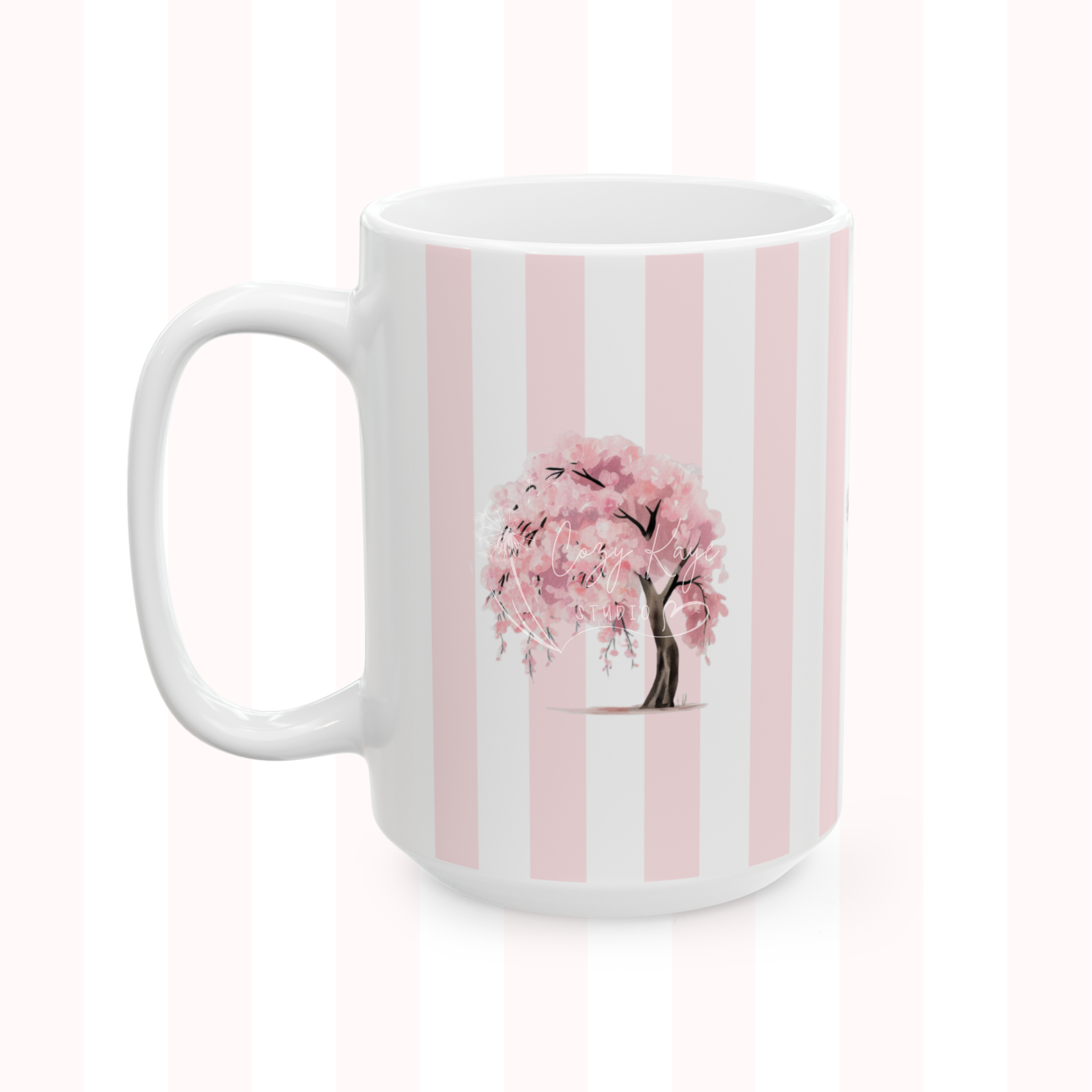 Sakura Tree Ceramic Mug 15oz (Peony)