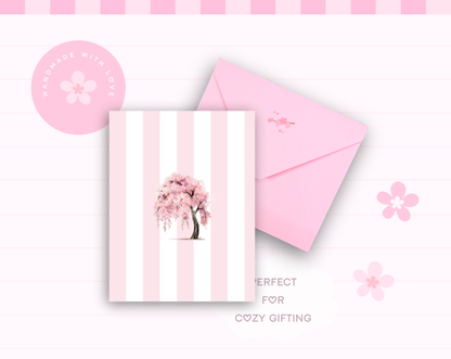 Sakura Blossom Tree Greeting Card