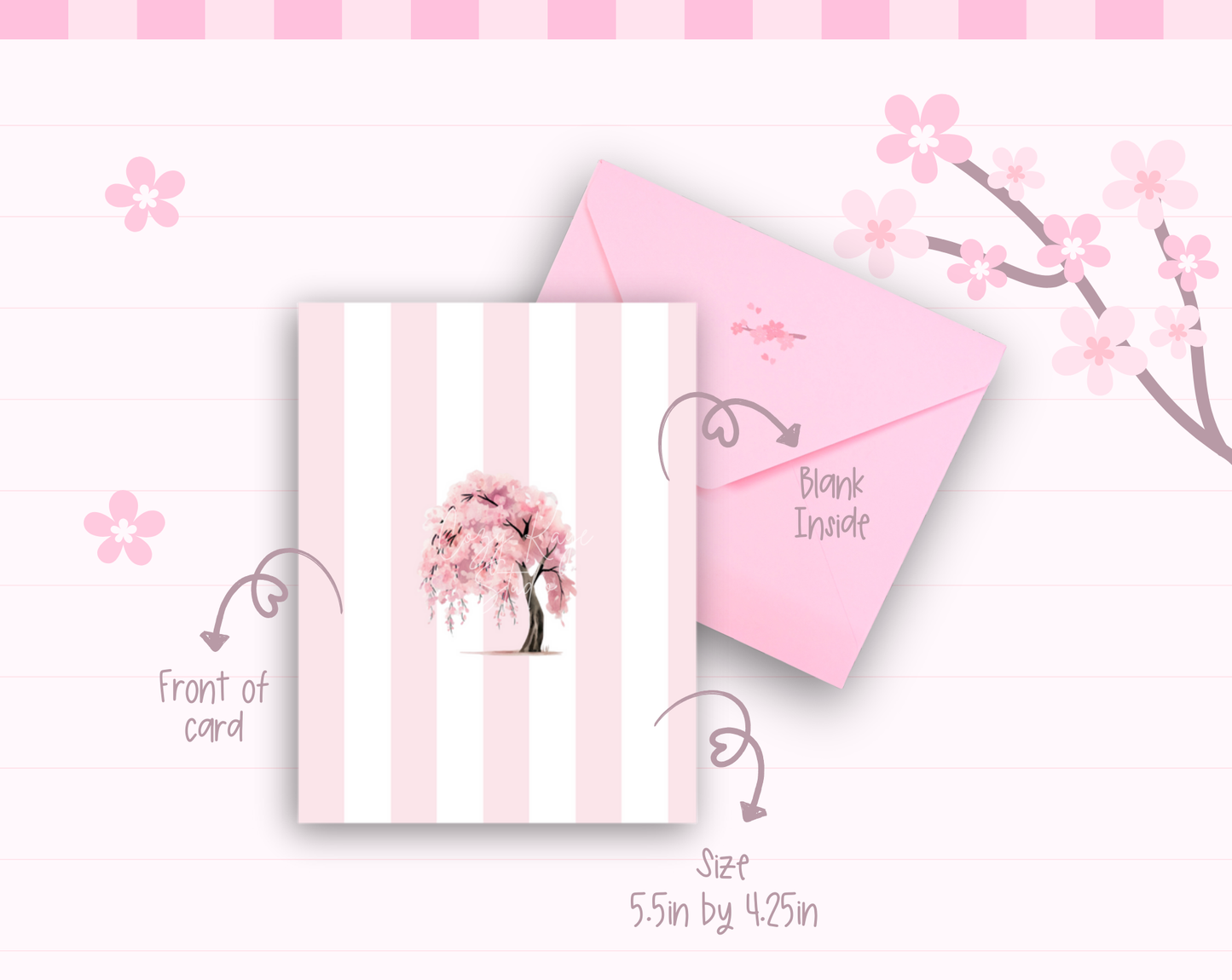 Sakura Blossom Tree Greeting Card
