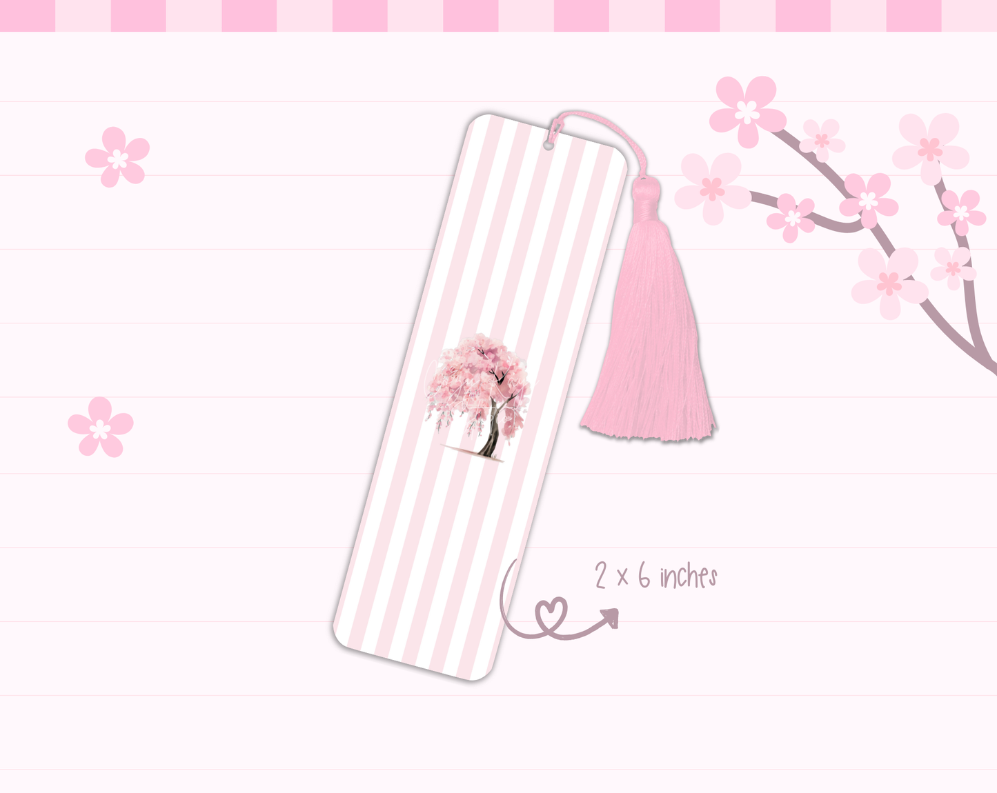 Sakura Blossom Tree Bookmark Tassel