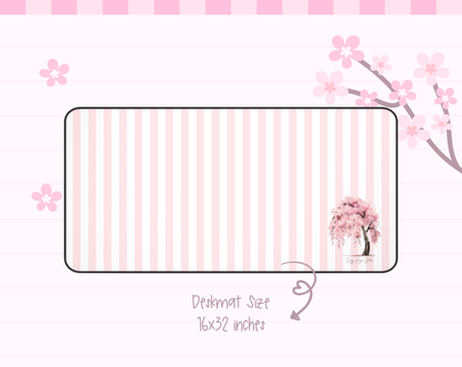 Sakura Tree Desk Mat (Peony)