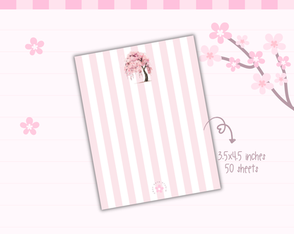 Sakura Tree 3.5x4.5 Memo Pad