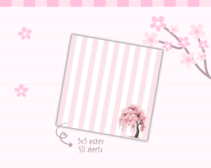 Sakura Tree 3x3 Memo Pad