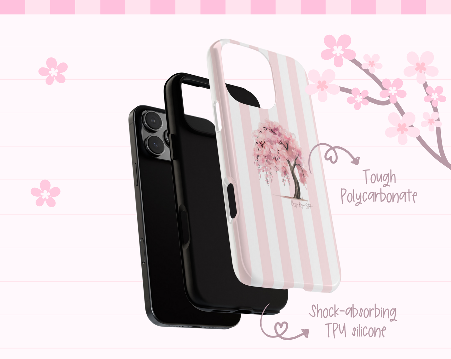 Sakura Tree Tough Phone Case
