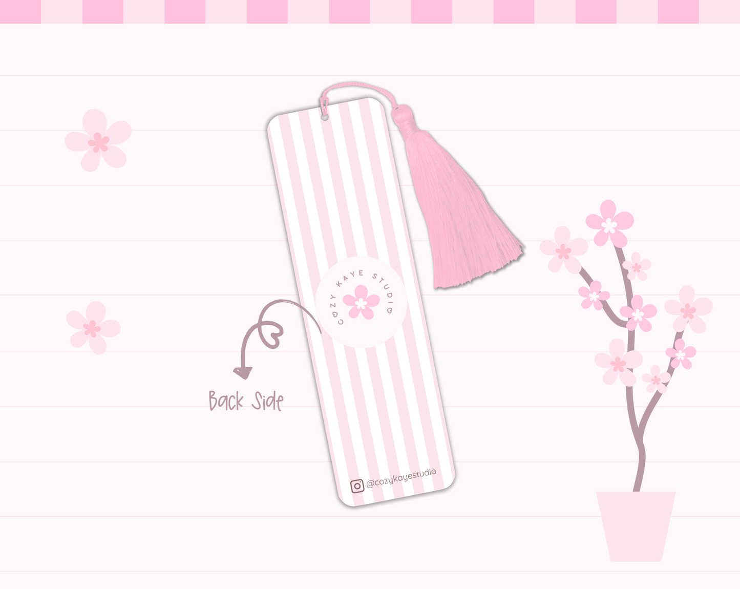 Sakura Blossom Tree Bookmark Tassel