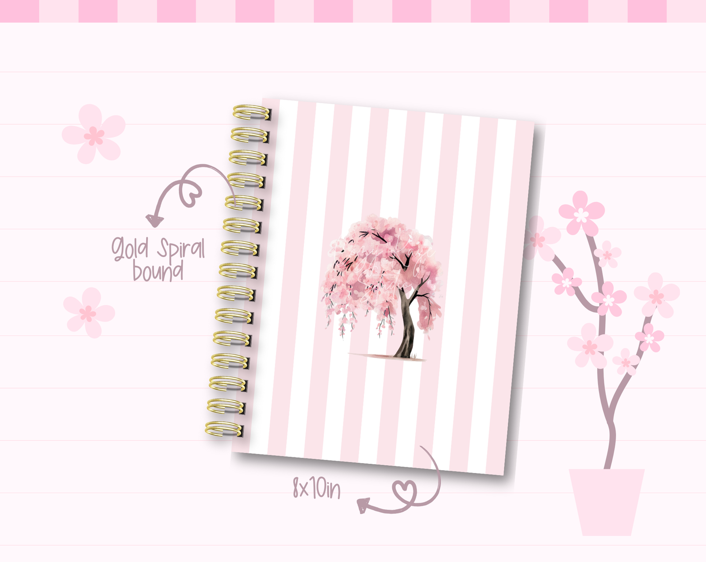 Sakura Tree Weekly Planner Spiral Bound