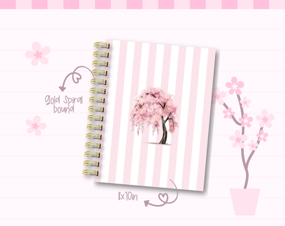 Sakura Tree Weekly Planner Spiral Bound