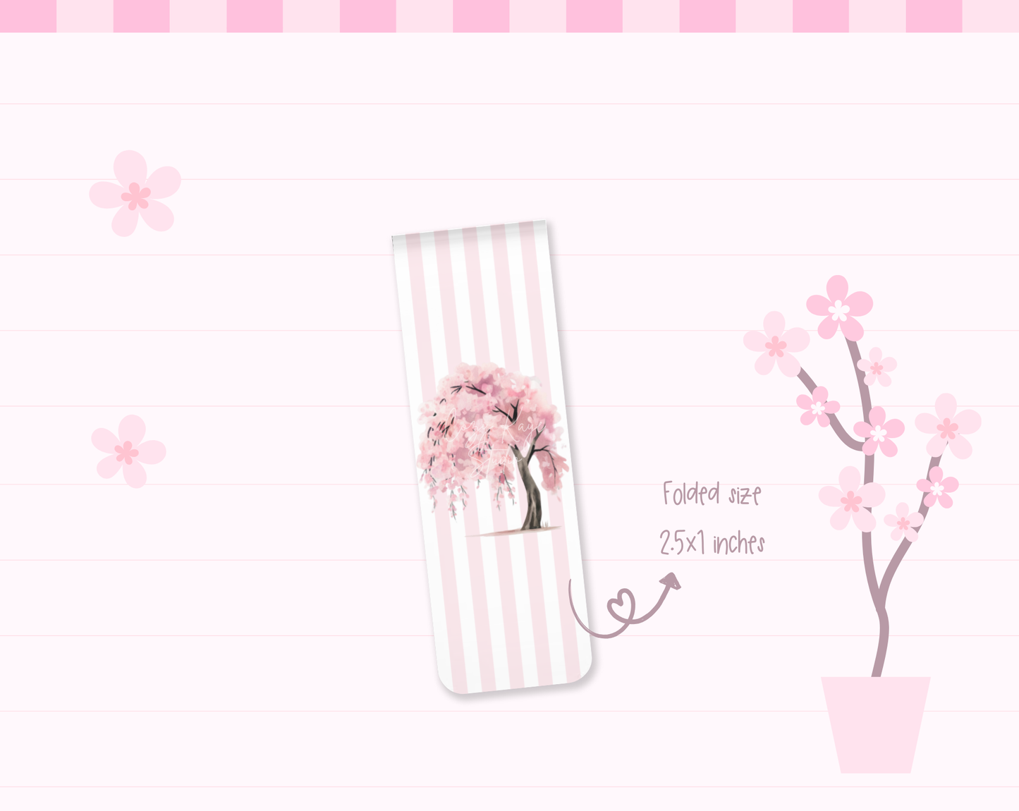 Sakura Tree Magnetic Bookmark