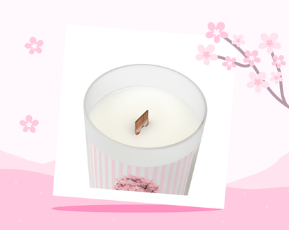 Sakura Tree Frosted Candle - Blackcherry Vanilla Scent