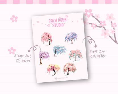 Sakura Tree Series Sticker Sheet