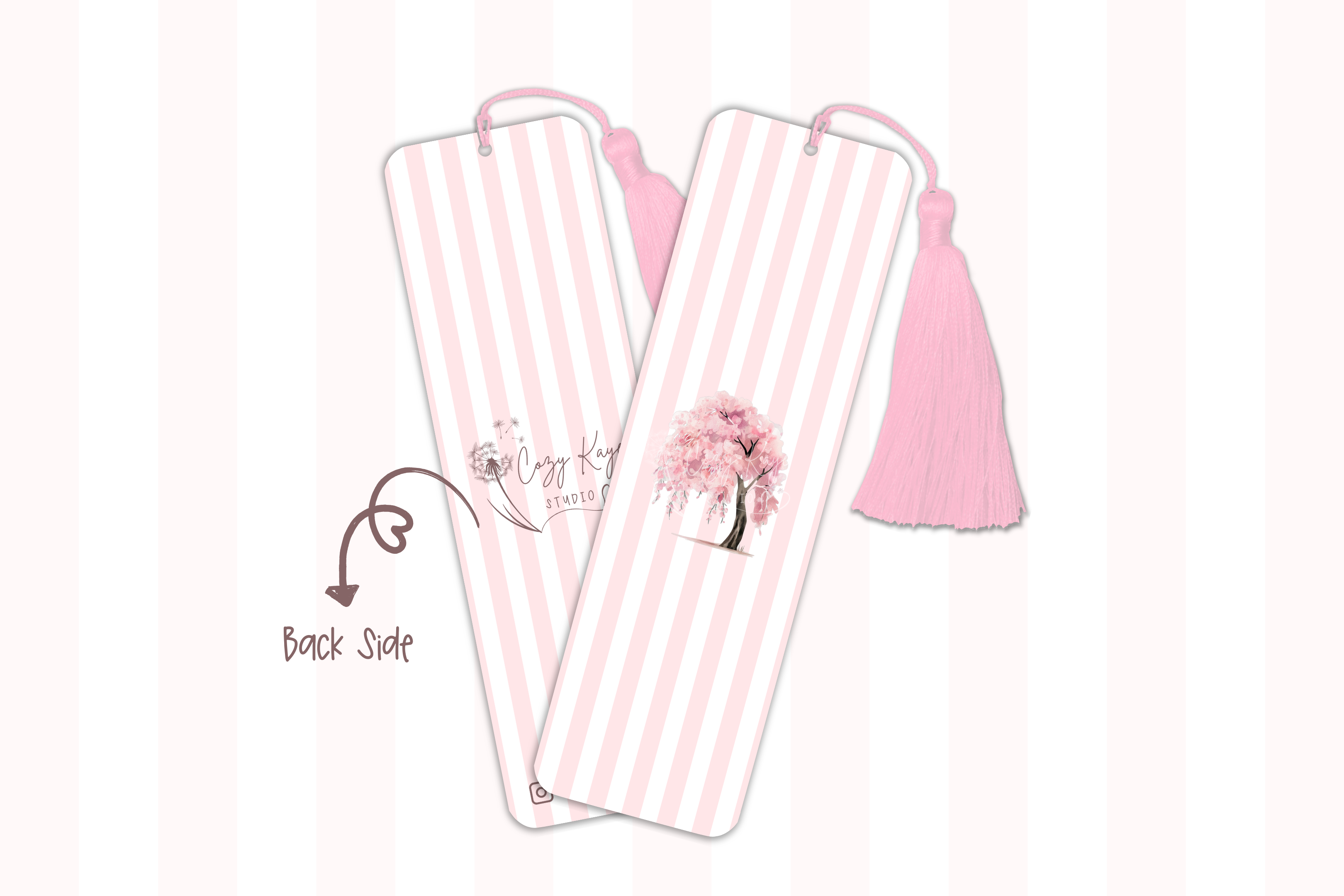 Sakura Tree Bookmark Tassel (Peony)