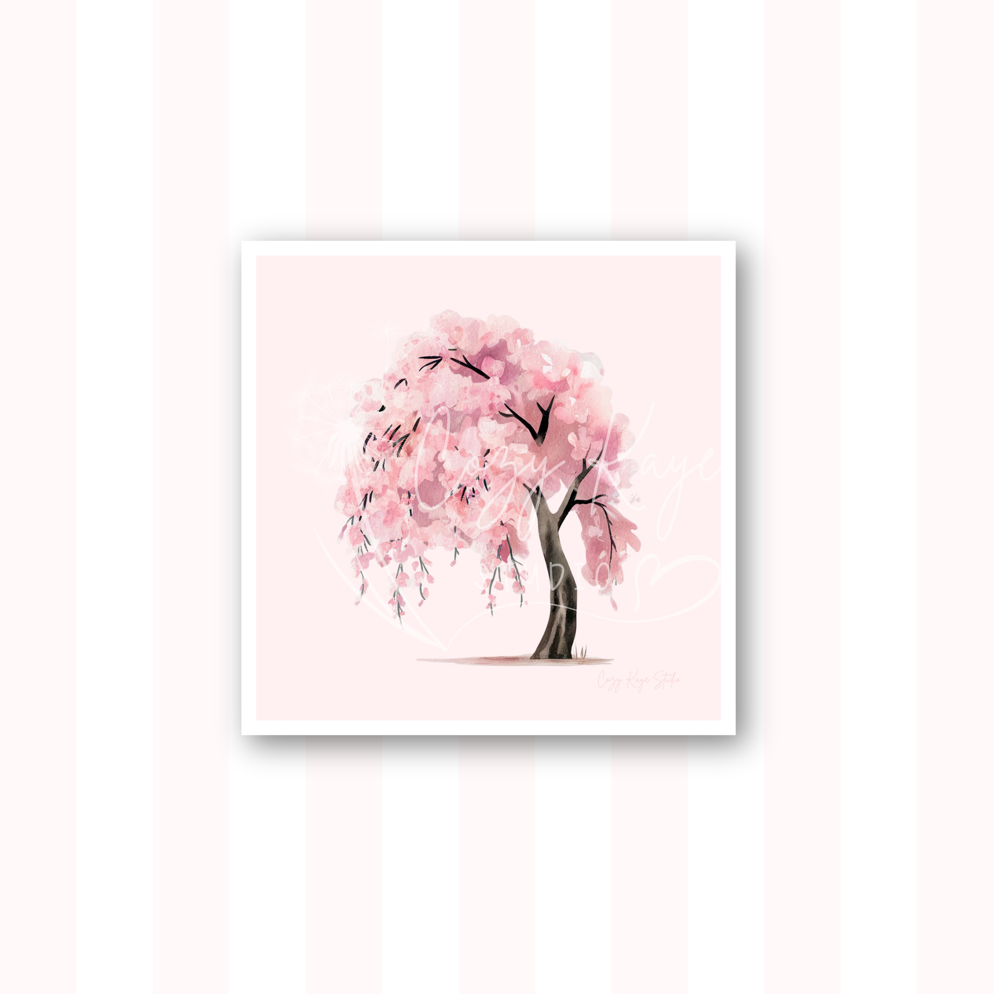Sakura Tree Art Print (Peony)
